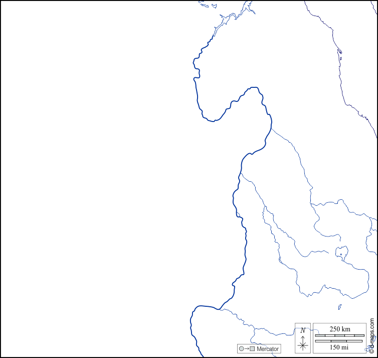 Sudan : d-maps.com: mappa gratuita, mappa muta gratuita, cartina muta gratuita : litorali, idrografia, bianco