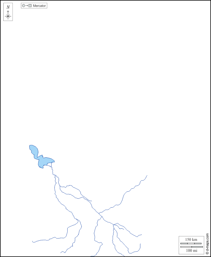 Ciad : d-maps.com: mappa gratuita, mappa muta gratuita, cartina muta gratuita : litorali, idrografia