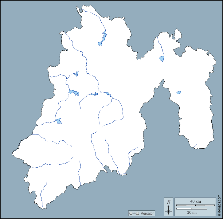 Mexico : d-maps.com: mappa gratuita, mappa muta gratuita, cartina muta gratuita : contorni, idrografia