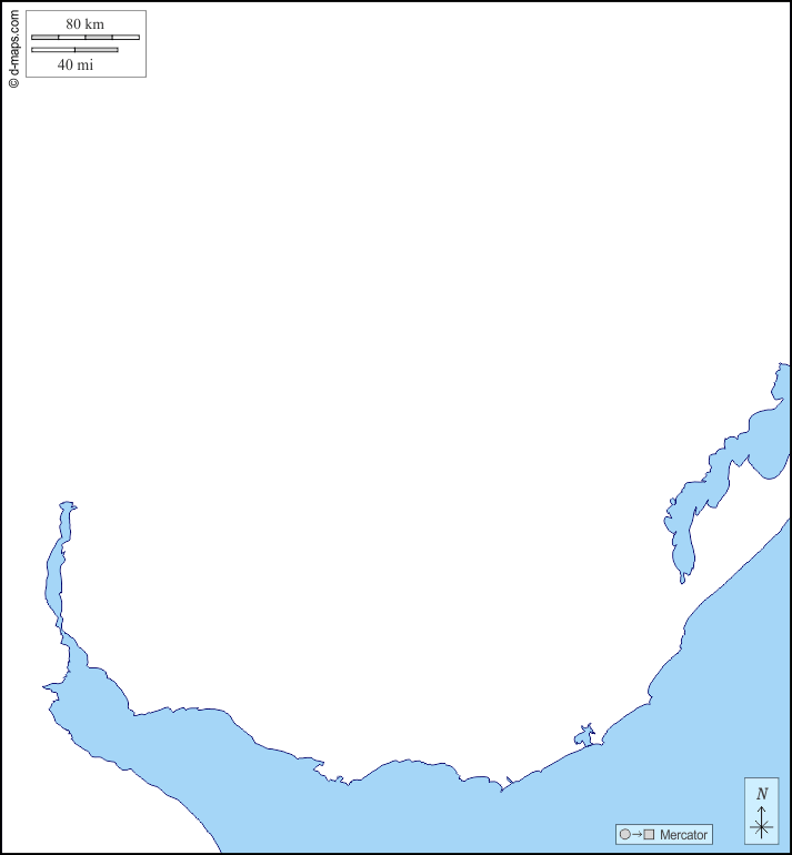 Uruguay : d-maps.com: mappa gratuita, mappa muta gratuita, cartina muta gratuita : litorali