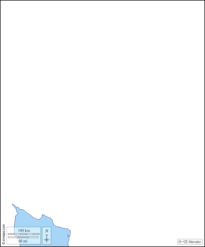 Arizona : d-maps.com: mappa gratuita, mappa muta gratuita, cartina muta gratuita : litorali