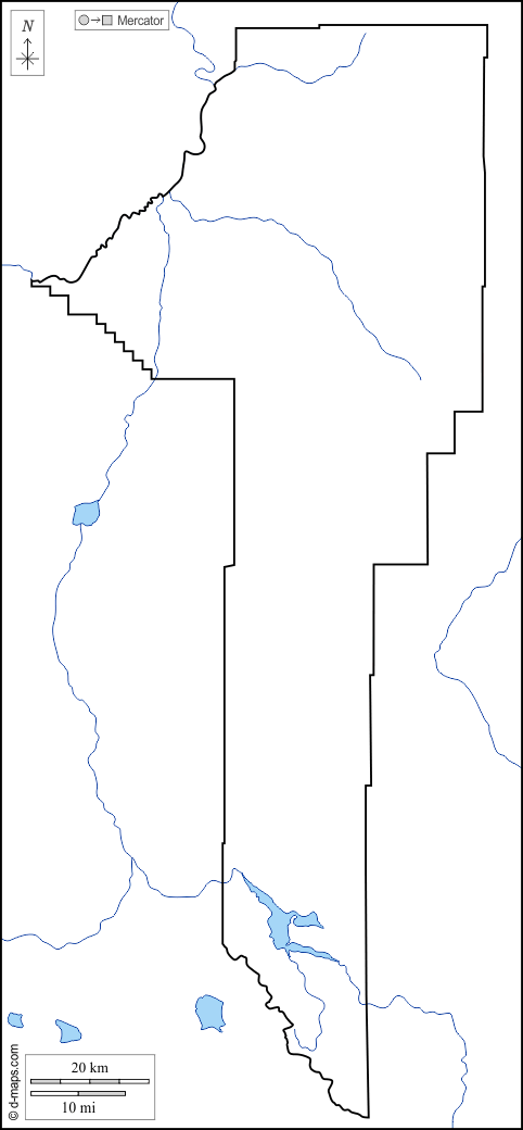 Contea di Gallatin : d-maps.com: mappa gratuita, mappa muta gratuita, cartina muta gratuita : litorali, limiti, idrografia