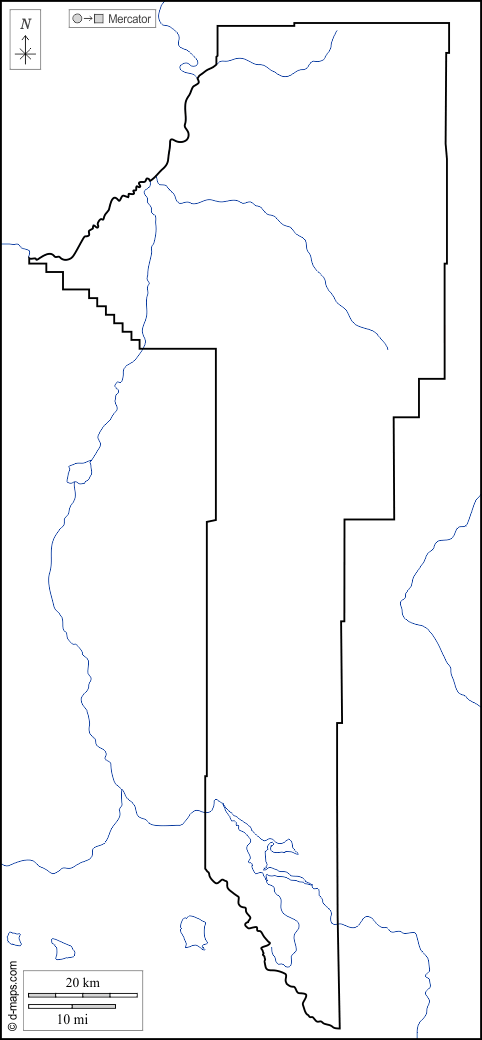 Contea di Gallatin : d-maps.com: mappa gratuita, mappa muta gratuita, cartina muta gratuita : litorali, limiti, idrografia, bianco