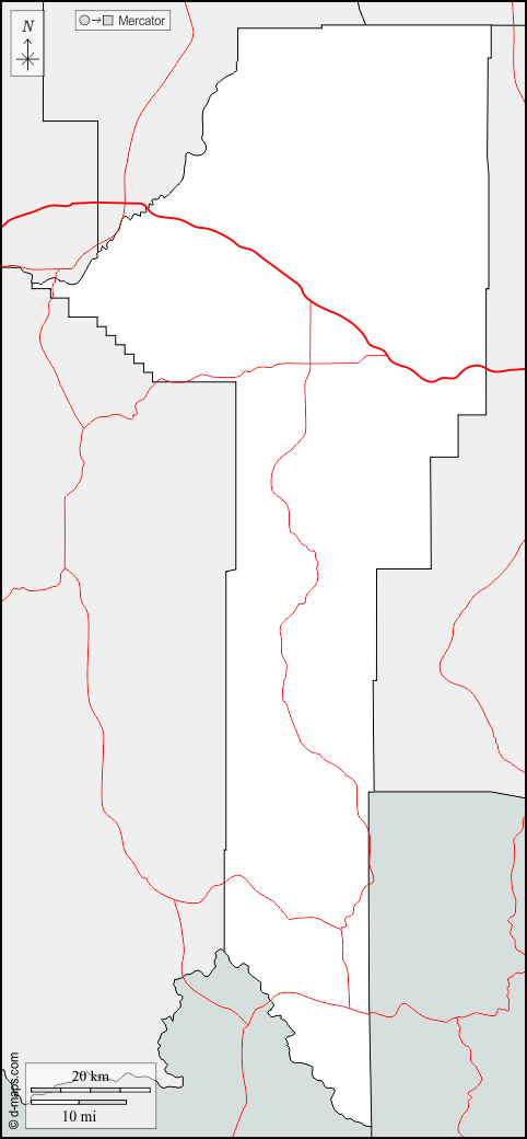 Contea di Gallatin : d-maps.com: mappa gratuita, mappa muta gratuita, cartina muta gratuita : frontiere, strade