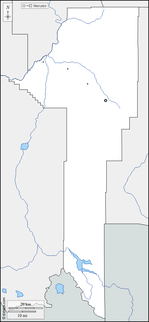 Contea di Gallatin : d-maps.com: mappa gratuita, mappa muta gratuita, cartina muta gratuita : frontiere, idrografia, principali città