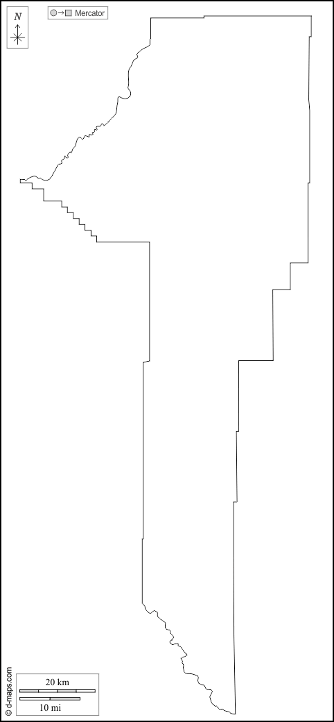 Contea di Gallatin : d-maps.com: mappa gratuita, mappa muta gratuita, cartina muta gratuita : contorni, bianco
