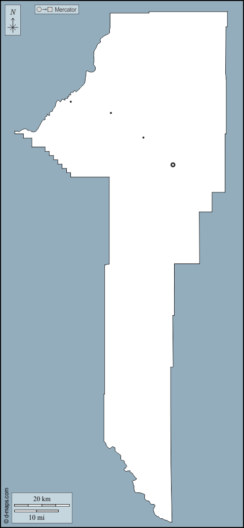 Contea di Gallatin : d-maps.com: mappa gratuita, mappa muta gratuita, cartina muta gratuita : contorni, principali città