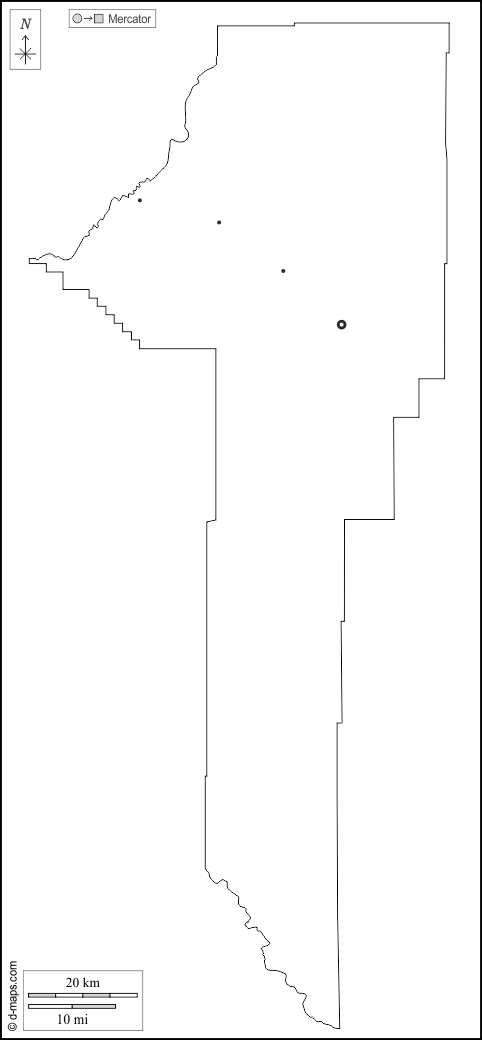 Contea di Gallatin : d-maps.com: mappa gratuita, mappa muta gratuita, cartina muta gratuita : contorni, principali città, bianco