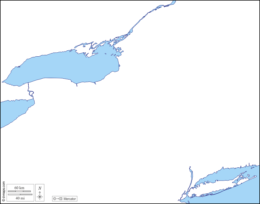 New York : d-maps.com: mappa gratuita, mappa muta gratuita, cartina muta gratuita : litorali