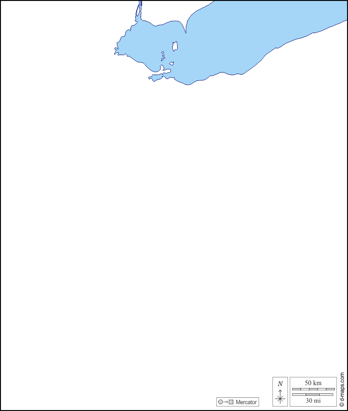 Ohio : d-maps.com: mappa gratuita, mappa muta gratuita, cartina muta gratuita : litorali