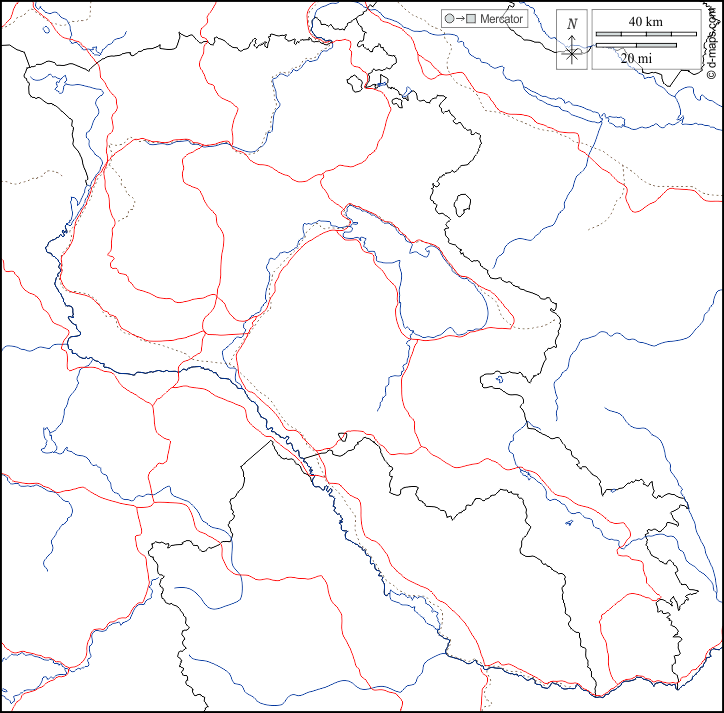 Armenia : d-maps.com: free map, free blank map, free outline map, free base map : boundaries, hydrography, roads, white
