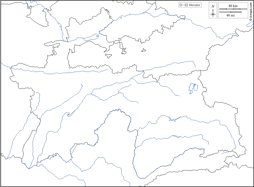 Tagikistan : d-maps.com: mappa gratuita, mappa muta gratuita, cartina muta gratuita : frontiere, idrografia, bianco