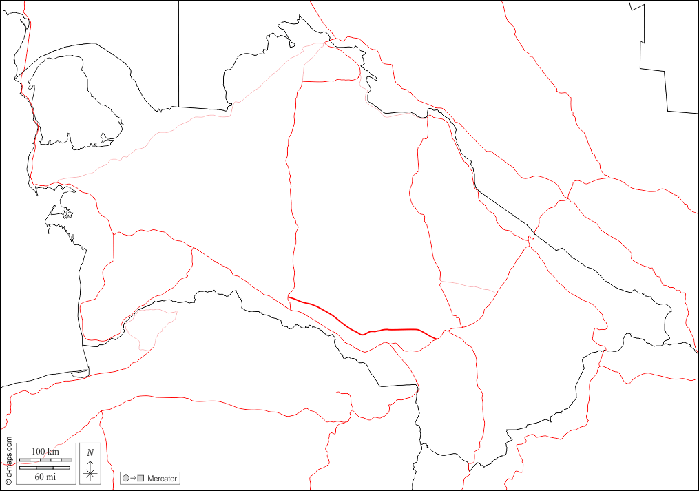 Turkmenistan : d-maps.com: mappa gratuita, mappa muta gratuita, cartina muta gratuita : frontiere, strade, bianco