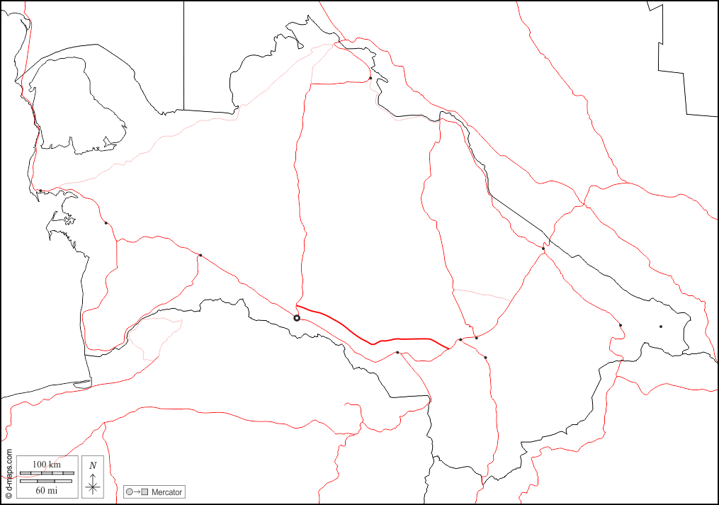 Turkmenistan : d-maps.com: mappa gratuita, mappa muta gratuita, cartina muta gratuita : frontiere, principali città, strade, bianco