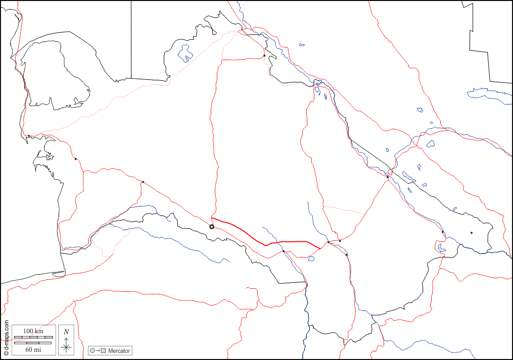 Turkmenistan : d-maps.com: mappa gratuita, mappa muta gratuita, cartina muta gratuita : frontiere, idrografia, principali città, strade, bianco