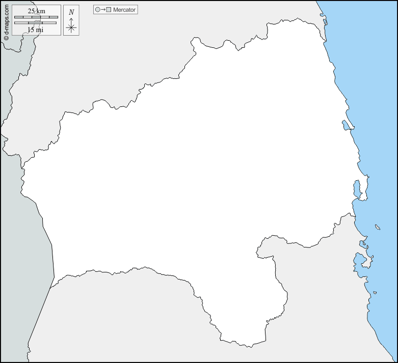 Provincia di Gia Lai : d-maps.com: mappa gratuita, mappa muta gratuita, cartina muta gratuita : frontiere