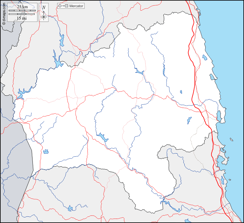 Provincia di Gia Lai : d-maps.com: mappa gratuita, mappa muta gratuita, cartina muta gratuita : frontiere, idrografia, strade